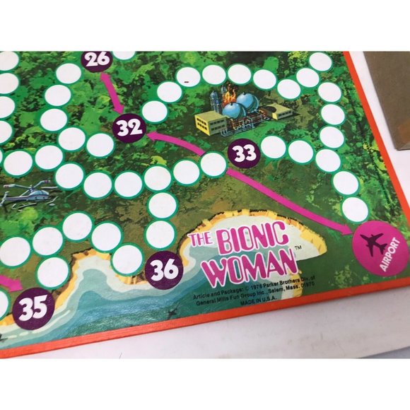 THE BIONIC WOMAN Board Game PARKER BROTHERS 1976 1970s - Picture 10 of 11